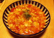 リボーンマイセルフレシピ「圧力鍋で簡単ミネストローネ」