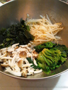 リボーンマイセルフレシピ「ナムル」