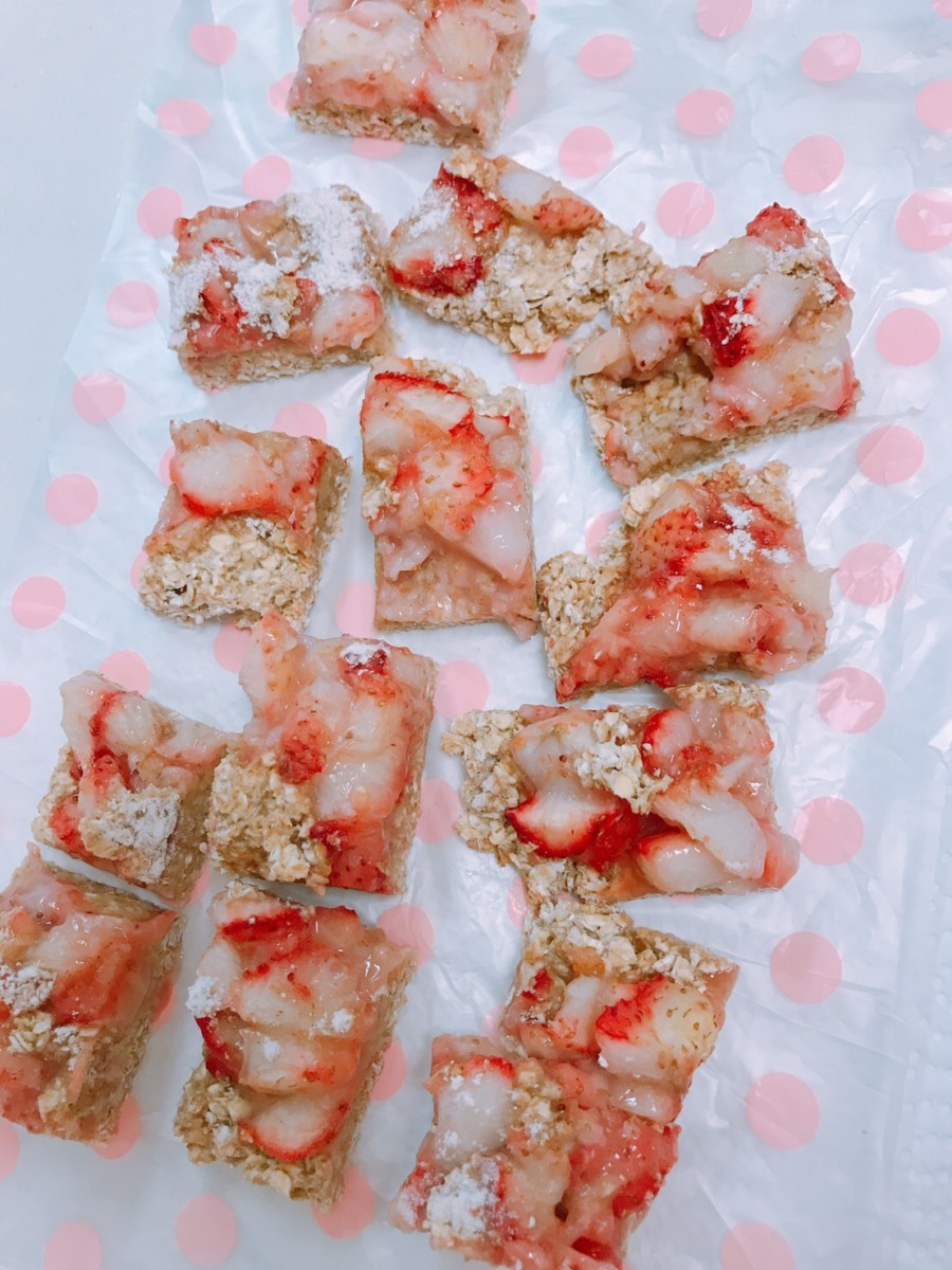 苺のオートミールバー?