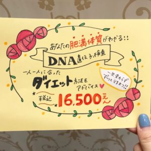 肥満体質がわかる！DNA遺伝子検査