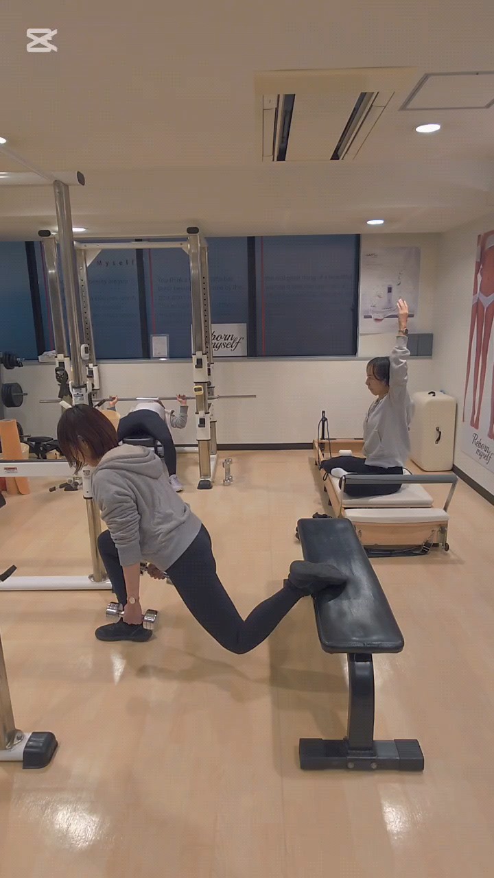 空き時間使ってトレーニング中！🔥