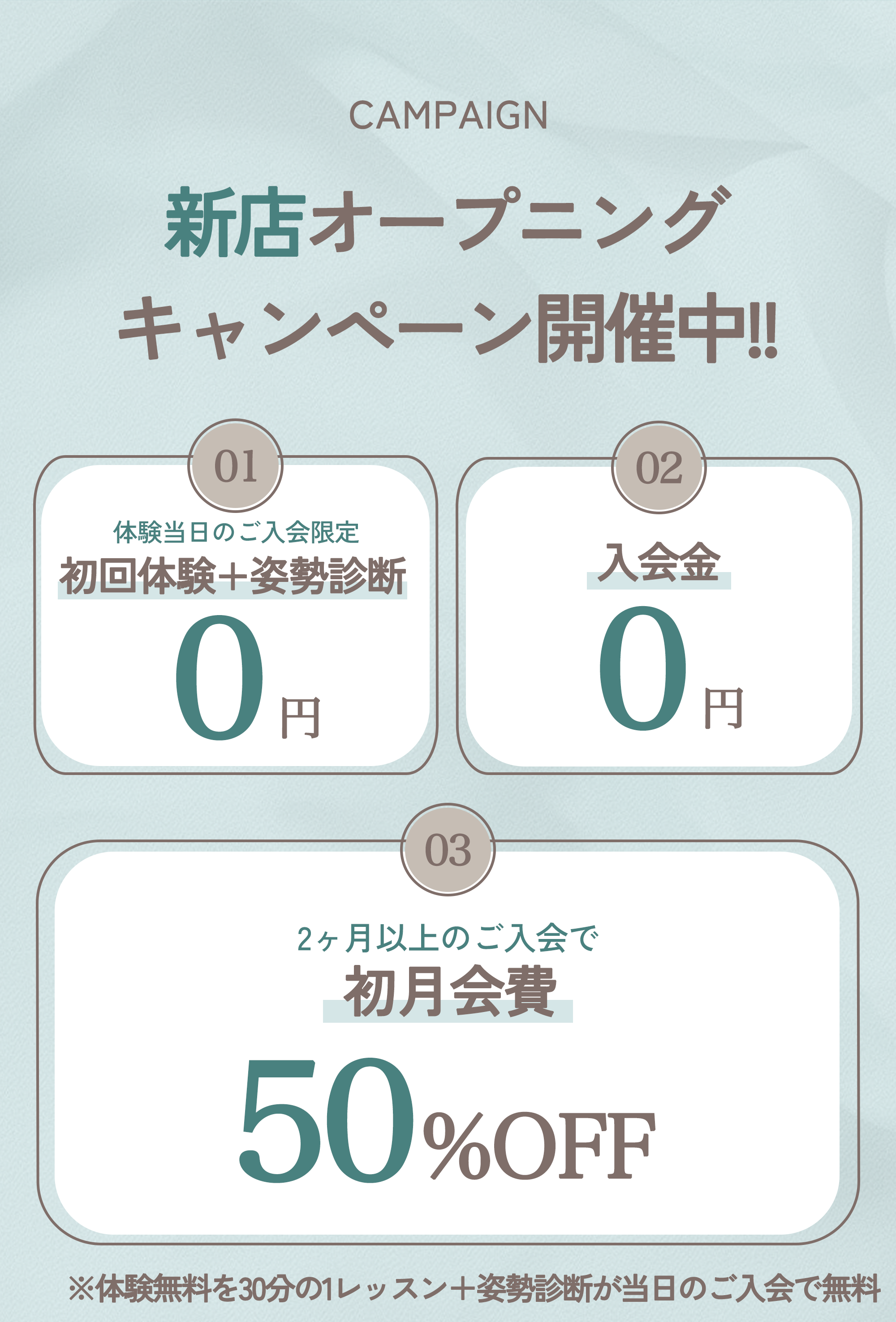 オープニングキャンペーンの内容画像です